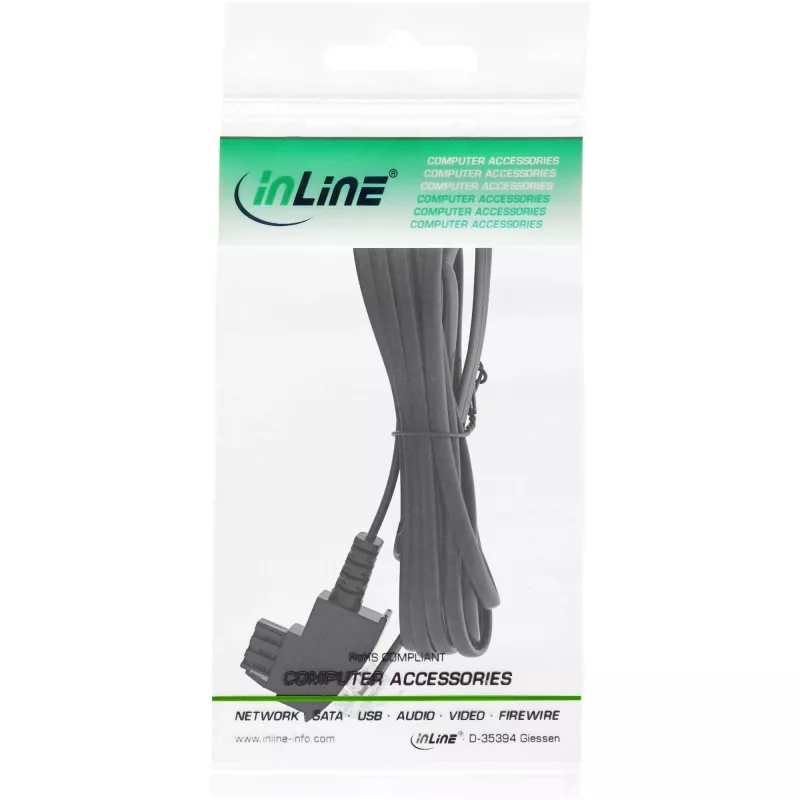 InLine ADSL-jaotuskaabel TAE-F Saksa / 6P2C DEC isane 6 m