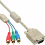 InLine VGA RGB-kaabel VGA- isane / 3x RCA- isane 2 m