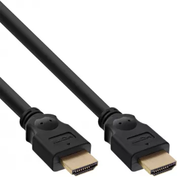 InLine HDMI-kaabel, kiire HDMI-kaabel, M/M, must, kuldsed kontaktid, 15 m