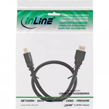 InLine HDMI-kaabel, kiire HDMI-kaabel, M/M, must, kuldsed kontaktid, 15 m