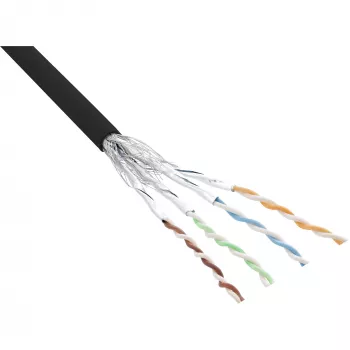 InLine patch-kaabel S/FTP PiMF Cat.6 must AWG27 PVC CU 100m