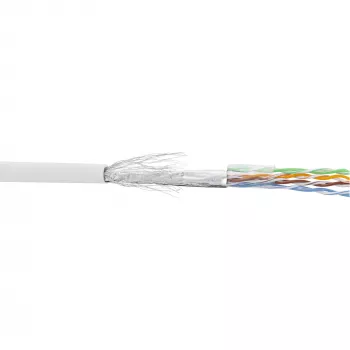 InLine paigalduskaabel SF/UTP Cat.5e AWG26 CCA PVC valge 100 m
