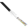 InLine patch-kaabel SF/UTP Cat.5e AWG26 CCA PVC must 100m