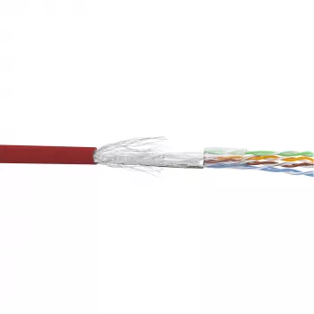 InLine patch-kaabel SF/UTP Cat.5e AWG26 CCA PVC punane 100 m
