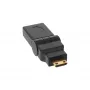 HDMI-adapter InLine 17690M HDMI A-pesa / HDMI C isane pöördliigendiga kullatud