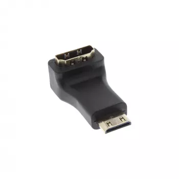 HDMI adapter, tüüp A-pesa / tüüp C isane, nurga all, InLine 17690K