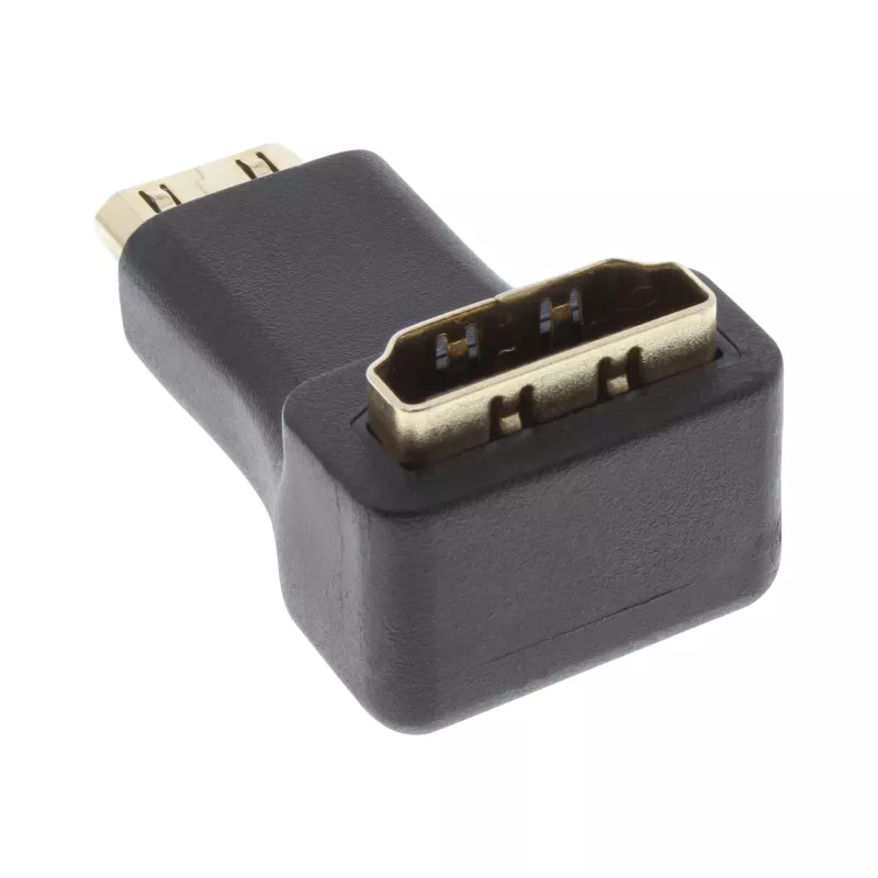 HDMI adapter, tüüp A-pesa / tüüp C isane, nurga all, InLine 17690K
