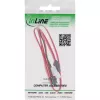 InLine Slimline SATA kaabel, õhuke SATA 13-pin (7+6) kaabli pool SATA+toide, 0.4m