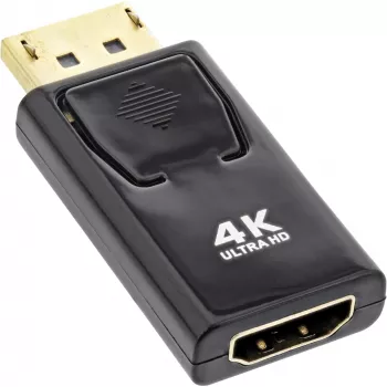 InLine adapter DisplayPort isane / HDMI emane, 4K/60Hz, heliga