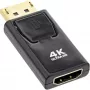 InLine adapter DisplayPort isane / HDMI emane, 4K/60Hz, heliga