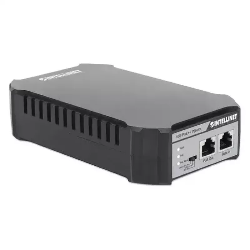 Intellinet 10G PoE++ süstija, üks 95 W port, IEEE 802.3bt (4PPoE) ühilduv, metallkorpus, seinale kinnitatav