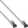 InLine lame patch-kaabel, U/FTP, Cat.8.1, TPE halogeenivaba, hall, 3m