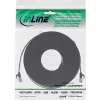 InLine lame patch-kaabel, U/FTP, Cat.6A, TPE halogeenivaba, must, 7,5 m