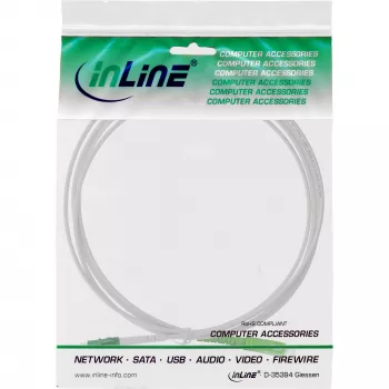 InLine fiiberoptiline simplekskaabel, FTTH, LC/APC8° kuni SC/APC8° 9/125µm OS2 15m