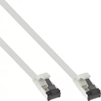 InLine patch-kaabel lame, U/FTP, Cat.8.1, TPE halogeenivaba, valge, 3m
