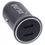 InLine USB auto laadijaadapter toiteedastus, 2x USB-C, must