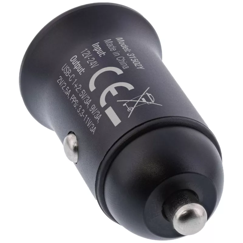 InLine USB auto laadijaadapter toiteedastus, 2x USB-C, must