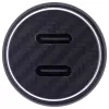 InLine USB auto laadijaadapter toiteedastus, 2x USB-C, must