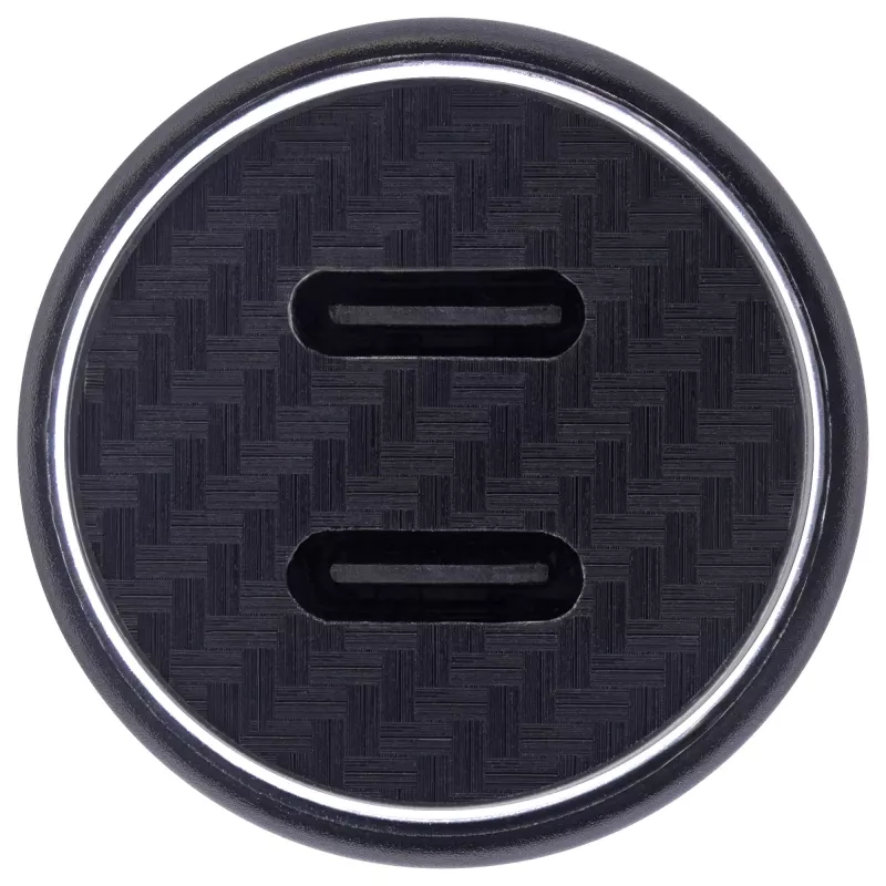 InLine USB auto laadijaadapter toiteedastus, 2x USB-C, must