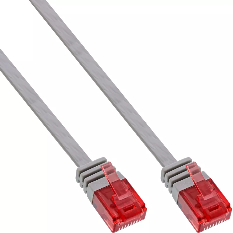 InLine lame üliõhuke patch-kaabel U/UTP Cat.6 Gigabit valmis hall 5m