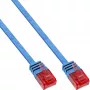 InLine lame üliõhuke võrgukaabel U/UTP Cat.6 Gigabit ühendusvalmis sinine 10m