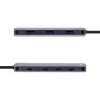 InLine USB 3.2 Gen.2 Hub, 4x USB-C + 3x USB-A, PD 100W, alumiinium, hall