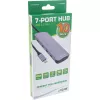 InLine USB 3.2 Gen.2 Hub, 4x USB-C + 3x USB-A, PD 100W, alumiinium, hall