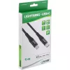 InLine USB-C Lightning kaabel, iPadile, iPhone'ile, iPodile, must/alumiinium, 2 m MFi