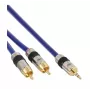 InLine helikaabel Premium 2x RCA isane / 3,5 mm isane kullatud 7 m
