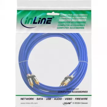 InLine Premium RCA helikaabel 2x RCA isane / isane kullatud 7m