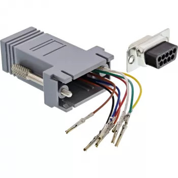 InLine adapter 9 pin Sub-D emane RJ45 emane 68889B InLine