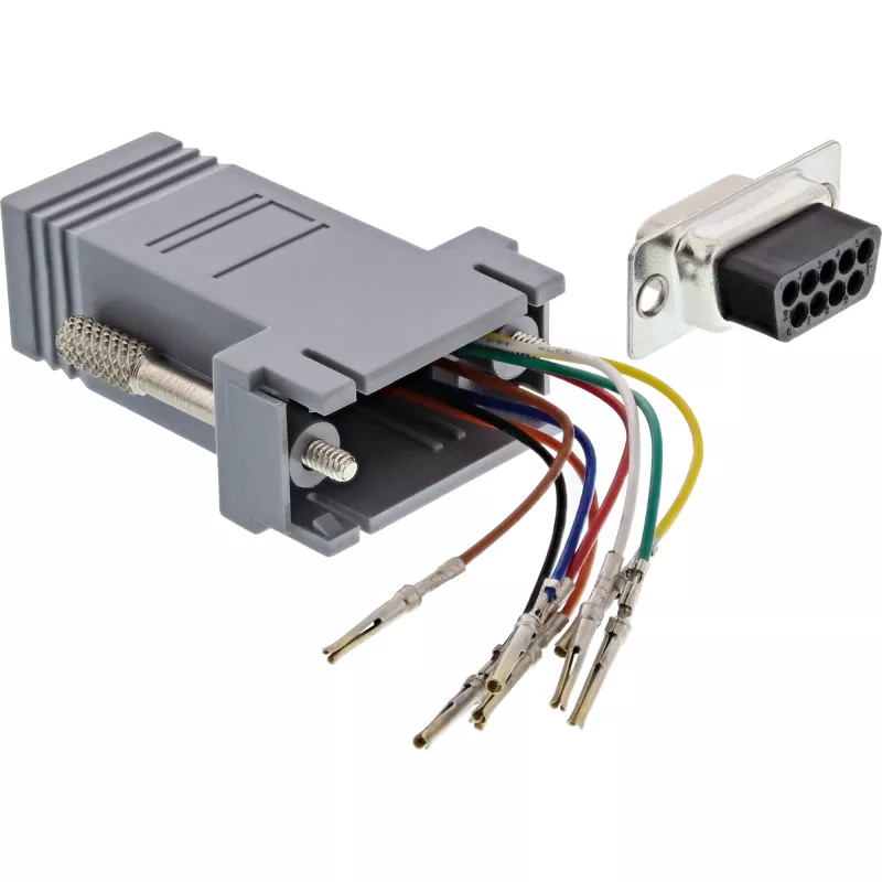InLine adapter 9 pin Sub-D emane RJ45 emane 68889B InLine
