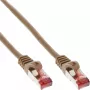 InLine võrgukaabel S/FTP PiMF Cat.6 250MHz PVC vask pruun 25m