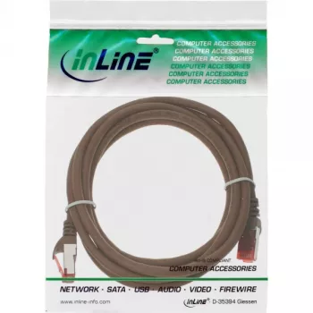 InLine võrgukaabel S/FTP PiMF Cat.6 250MHz PVC vask pruun 25m