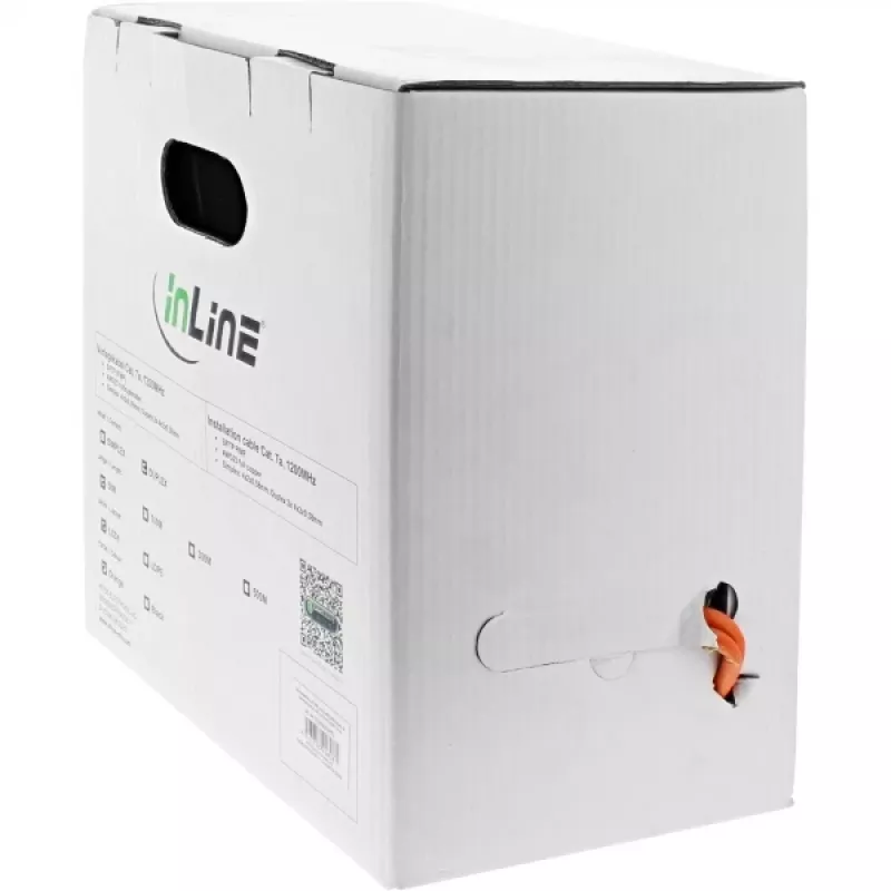 InLine Duplex paigalduskaabel S/FTP PiMF Cat.7a AWG23 1200MHz, LSOH, 50m