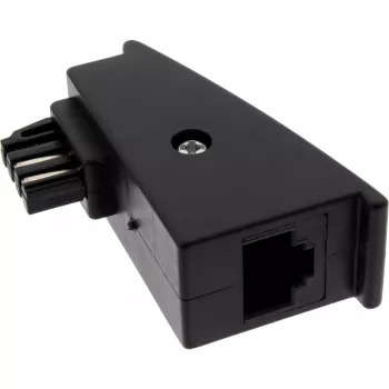 Adapter InLine TAE‑F isane RJ45 emasele 8P2C Fritzboxile, must