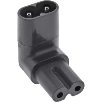 InLine toiteadapter IEC 60320 C8 / C7, üles/alla nurga all 2-kontaktiline