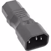 InLine toiteadapter IEC 60320 C14 / C13, 3-kontaktiline, külmade seadmete jaoks