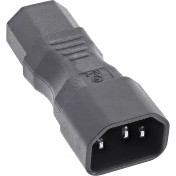 InLine toiteadapter IEC 60320 C14 / C13, 3-kontaktiline, külmade seadmete jaoks