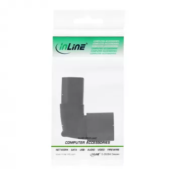 InLine toiteadapter, IEC 60320 C14/C13, üles/alla nurga all, 3 kontaktiga. IEC seade