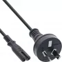 InLine toitekaabel, Austraalia pistik Euro8 pistikusse, must, 1,8 m
