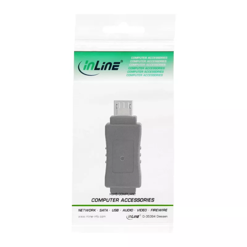 InLine Micro USB adapter Micro-B-pistik / Mini USB 5 pin emane