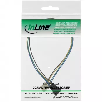 InLine ventilaatori kaabli pikendus 4pin Molex isane/emane 0,30m