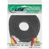 InLine AV-kaabel 3x RCA isane/isane 3m, 3 x RCA, 3 m, Must