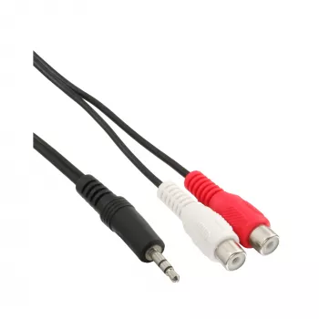 Audio kaabel 2x RCA female InLine 89941 3.5mm Stereo male 2m