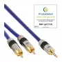 InLine helikaabel Premium 2x RCA isane / 3,5 mm isane kullatud 20 m