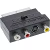 InLine Scart-adapter, Scart-pistik / 3x RCA ja S-VHS video sisse-/väljund