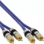 InLine Premium RCA helikaabel 2x RCA isane / isane kullatud 20m