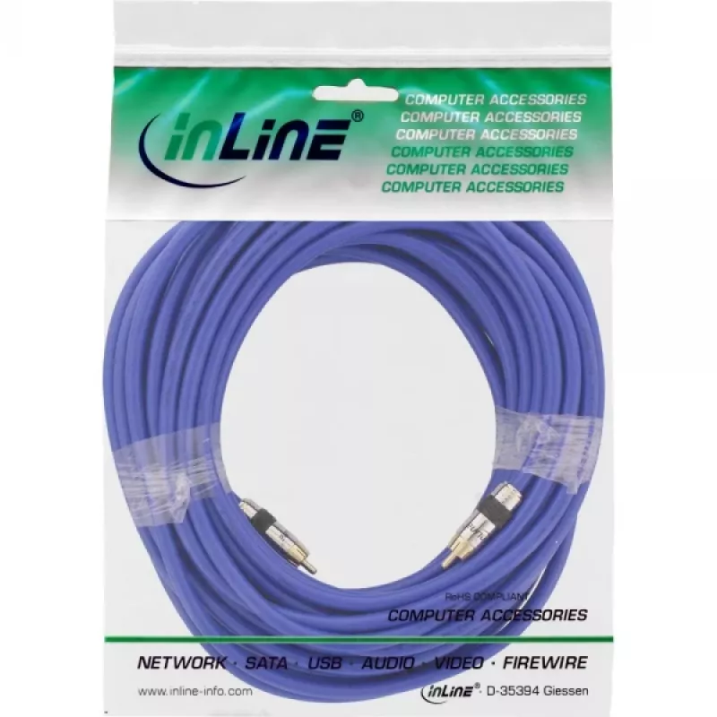 InLine Premium RCA Video & Digital Audio kaabel RCA isane / isane kullatud 15m