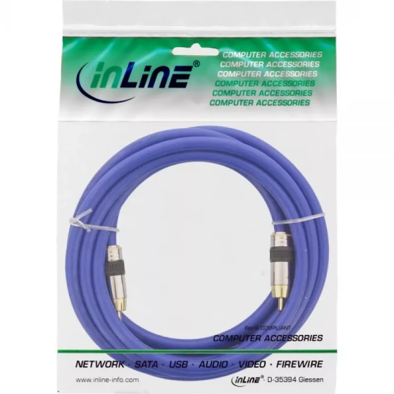 InLine Premium RCA Video & Digital Audio kaabel RCA isane / isane kullatud 3m